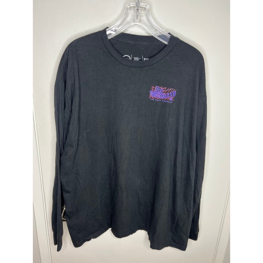 Neff Men's Long Sleeve T-Shirt Black Motivated To Do Nothing ~ Size XXL